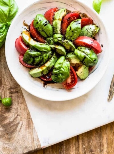 avocado caprese salad