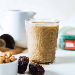 Healthy caramel protein shake