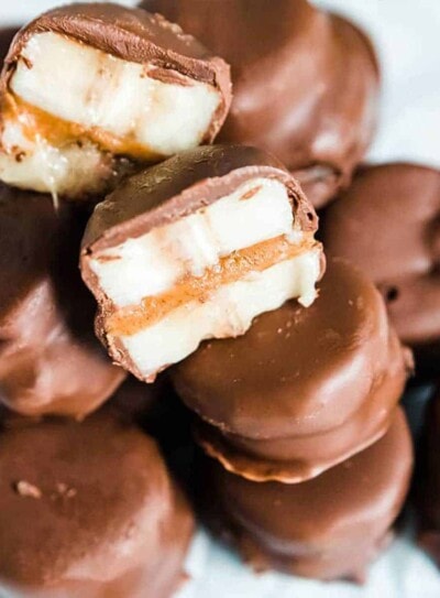 chocolate covered banana bites