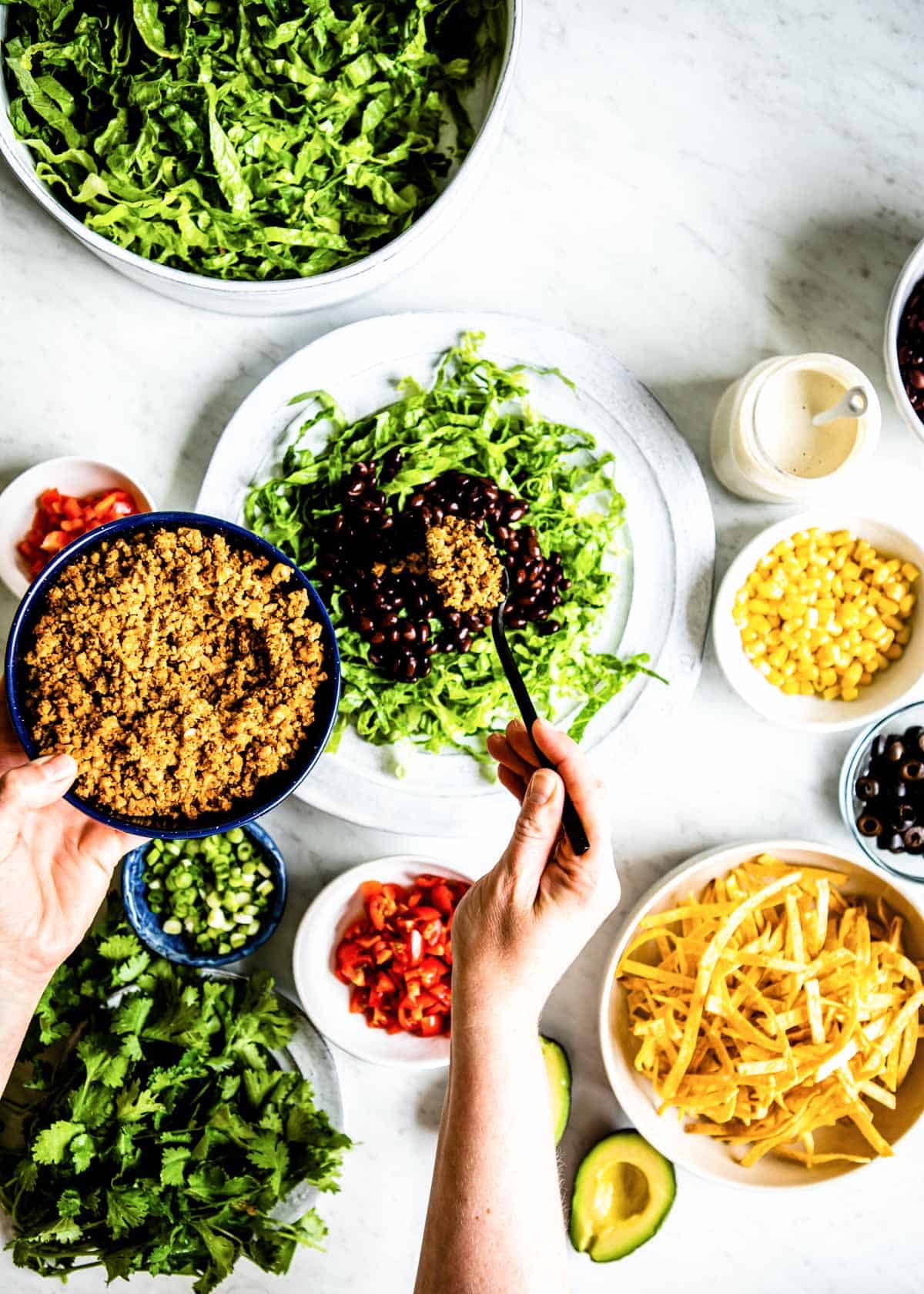 healthy taco salad