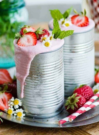 Strawberry Vegan Milkshake recipe