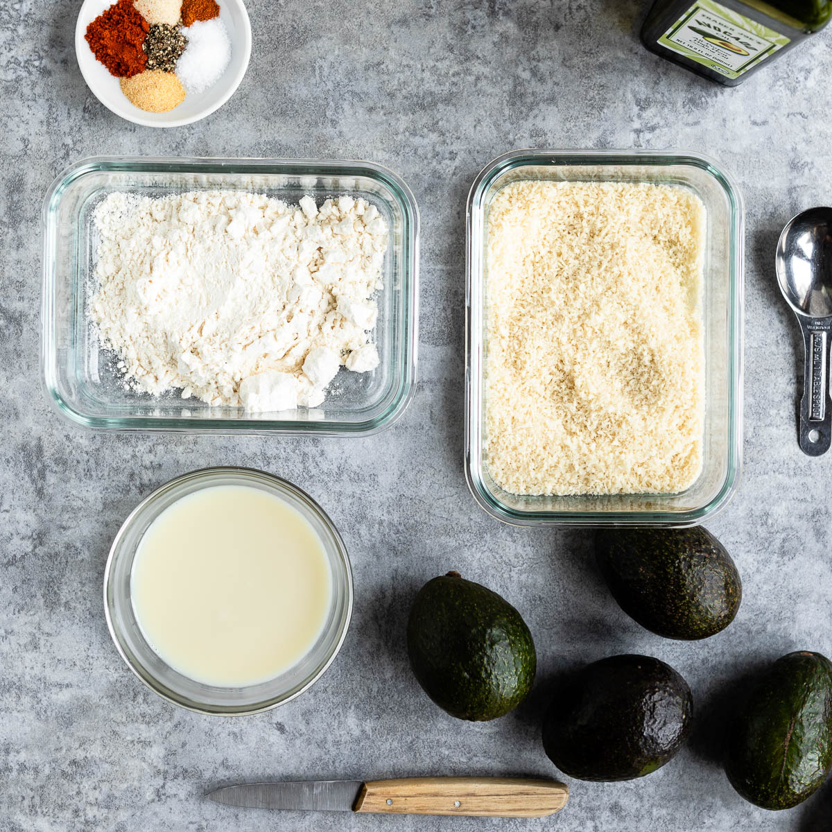 Ingredients for avocado fiies