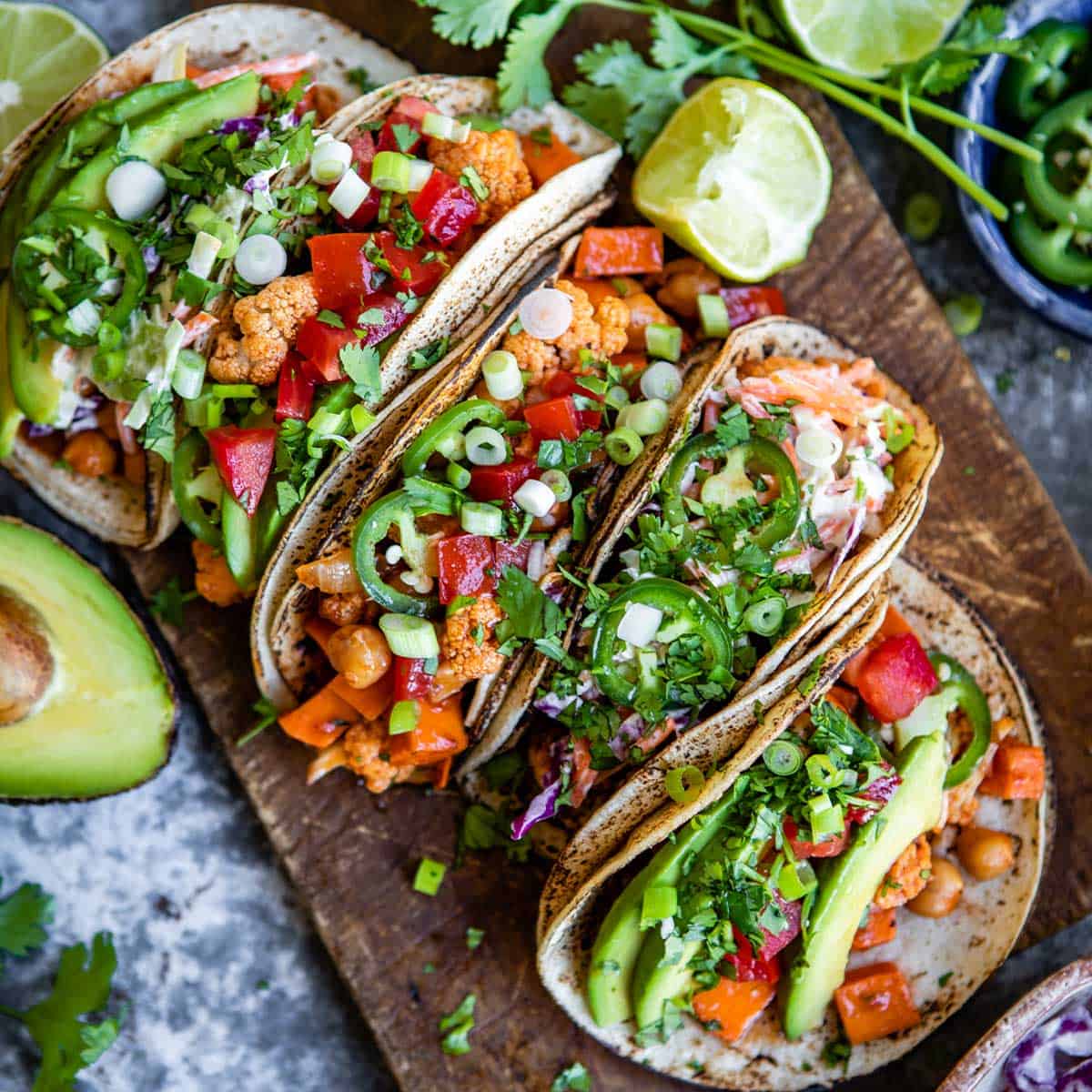 Vegan tacos with Austin vibe