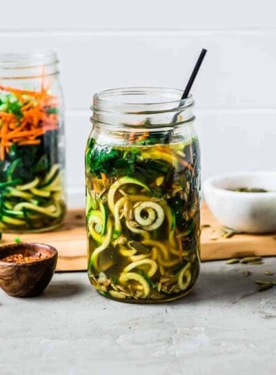 zoodles in a jar